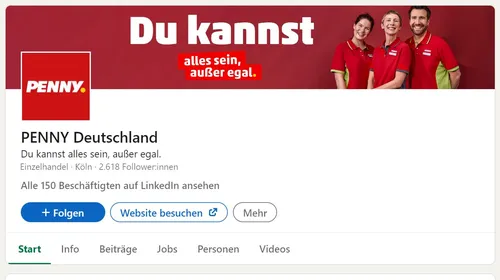 Penny Linked In Profil Startseite